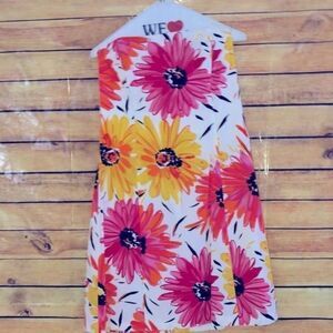 Robin Jordan women’s flower strapless dress midi size 12
